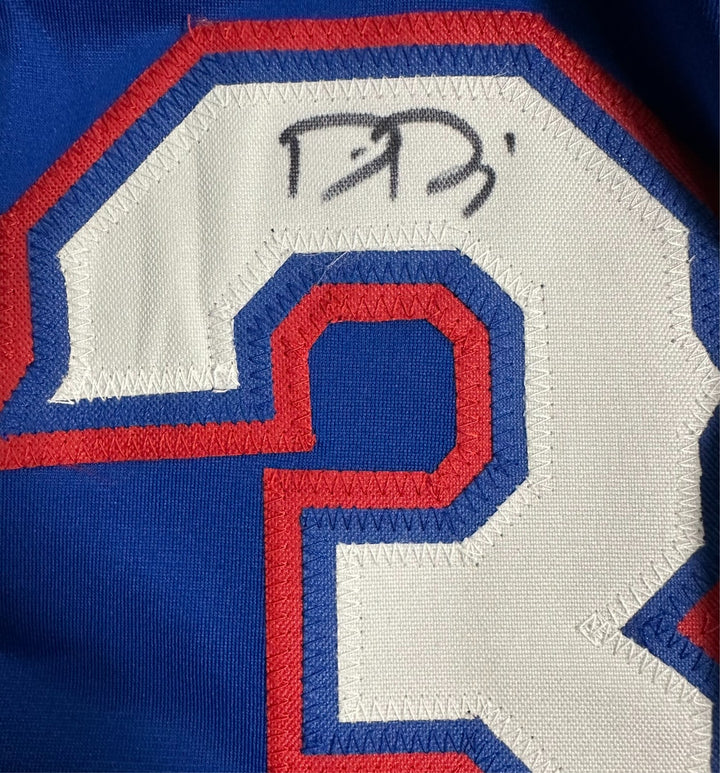 Dane Dunning Autographed Texas Rangers Replica Jersey BAS