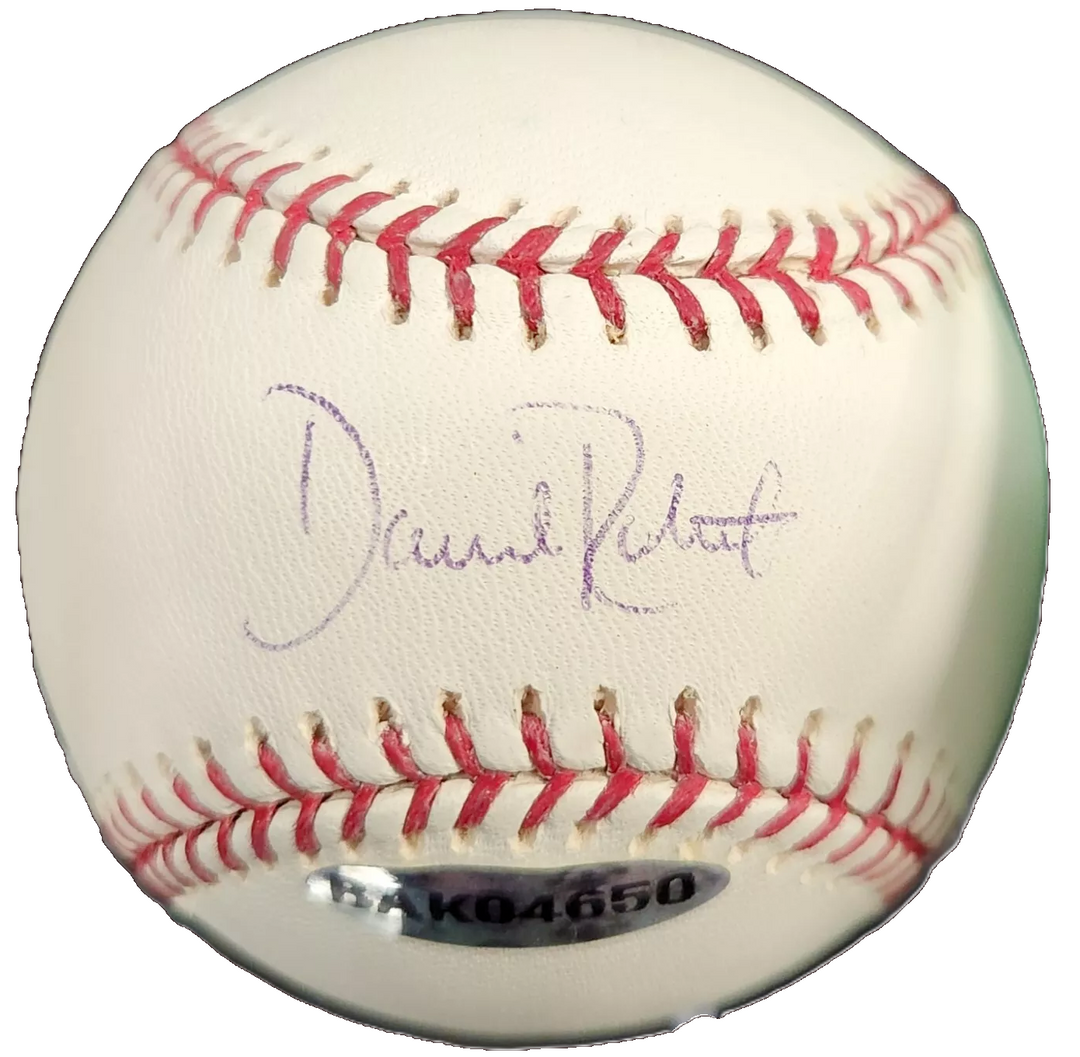 Dave Roberts Autographed OML Baseball Boston Red Sox Dodgers Upper Deck UDA COA