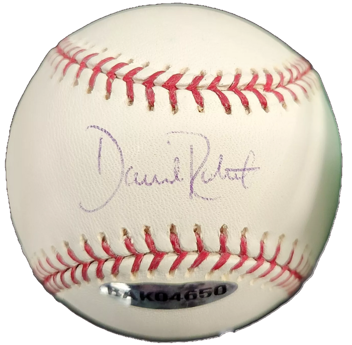 Dave Roberts Autographed OML Baseball Boston Red Sox Dodgers Upper Deck UDA COA