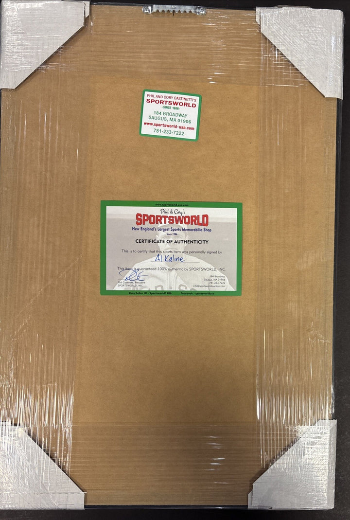 Al Kaline Signed Framed 8x10 Photo Detroit Tigers Sportsworld COA