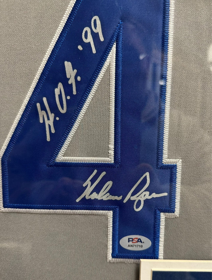 Nolan Ryan Autographed Texas Rangers Jersey Framed W/ HOF 99 PSA/DNA