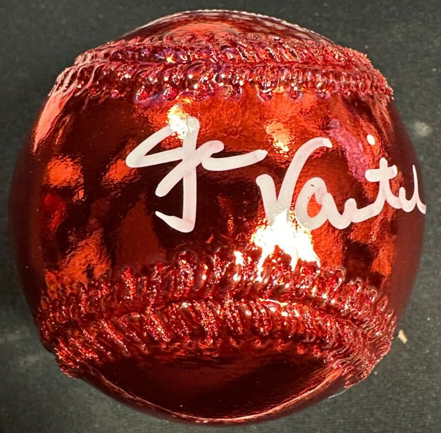 Jason Varitek Autographed Red Chrome Baseball 3/33 Boston Red Sox JSA