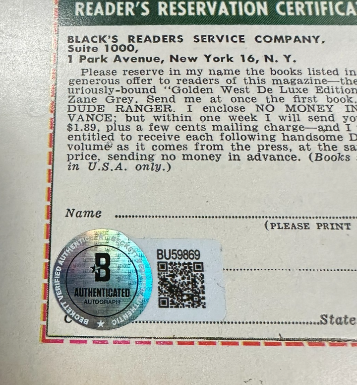 Bob Cousy Autographed March 1953 Issue of Sport Magazine BAS HOF