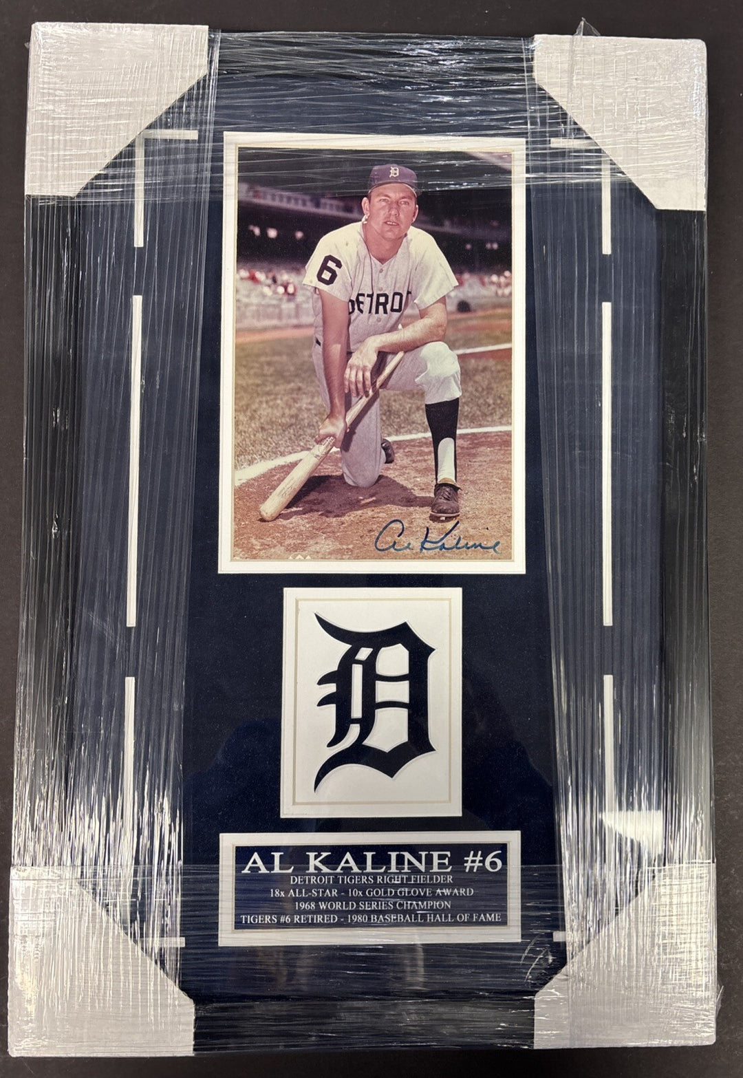 Al Kaline Signed Framed 8x10 Photo Detroit Tigers Sportsworld COA