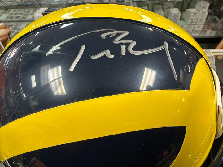 Tom Brady Autographed University of Michigan Full Size Authentic Helmet TRISAR