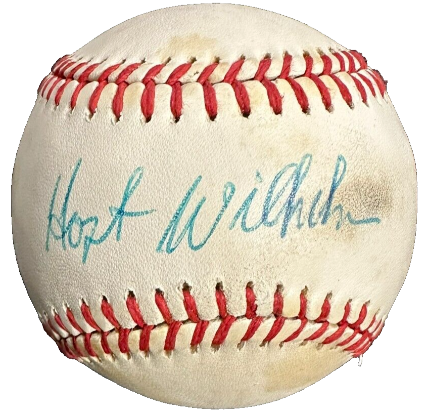 Hoyt Wilhelm Autographed Official National League Baseball HOF JSA