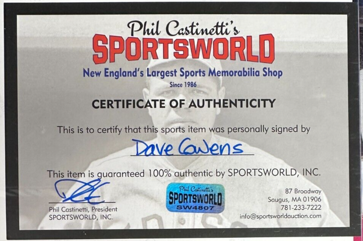 Dave Cowens Autographed 11x14 Photo Boston Celtics HOF