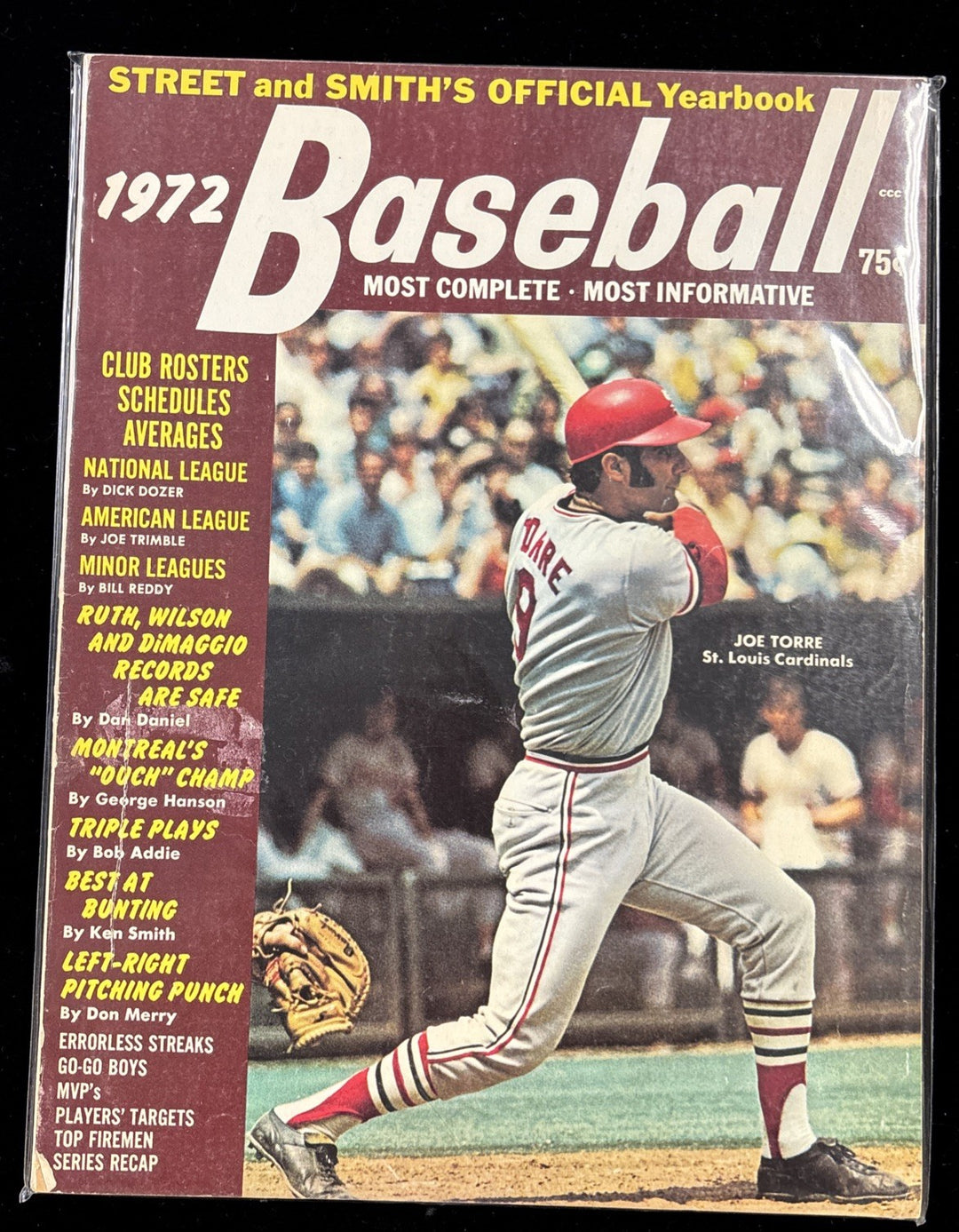 3 Street & Smith Yearbooks 1972 Baseball Roberto Clemente Joe Torre Vida Blue