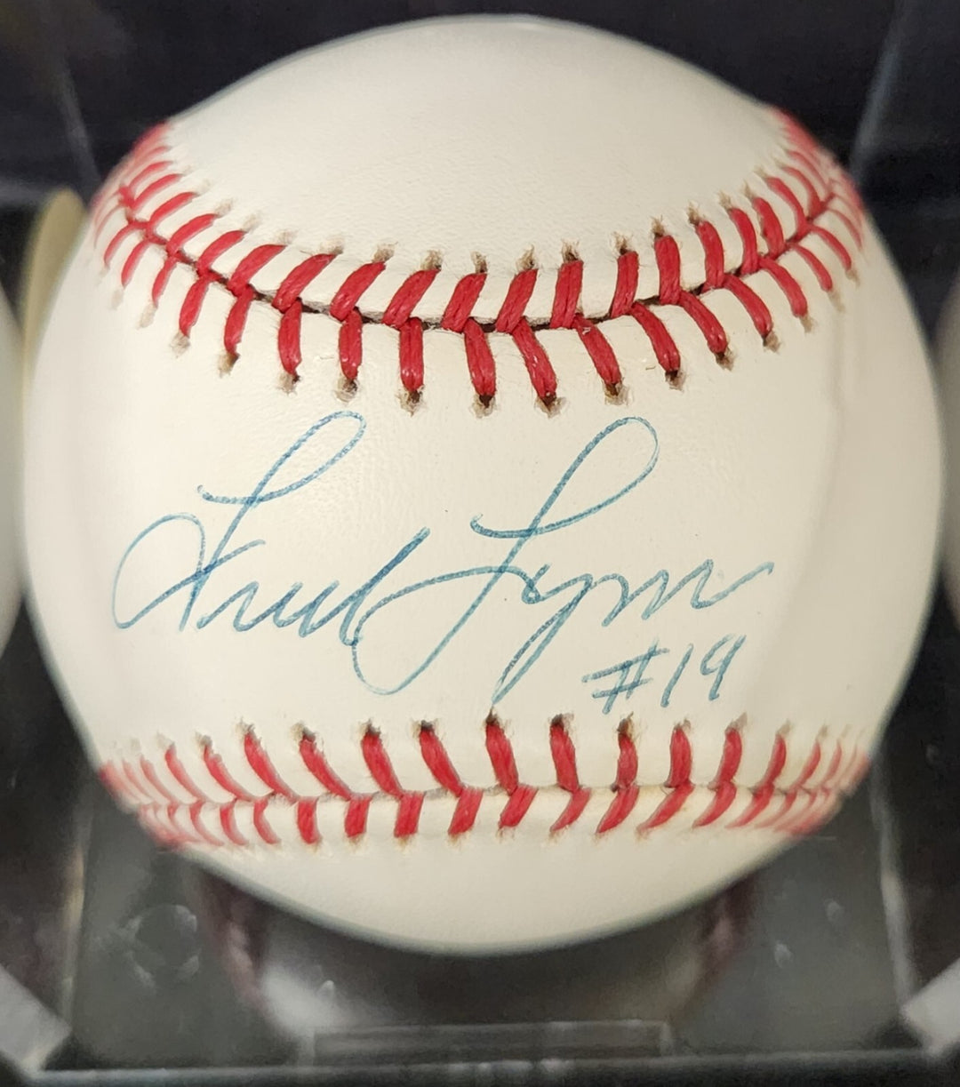 Fred Lynn Signed American League Baseball Red Sox Angels Beckett COA