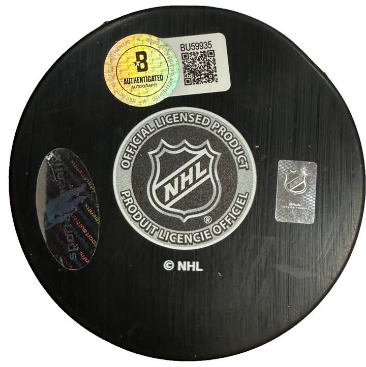 Jaromir Jagr Autographed Boston Bruins Hockey Puck BAS HOF