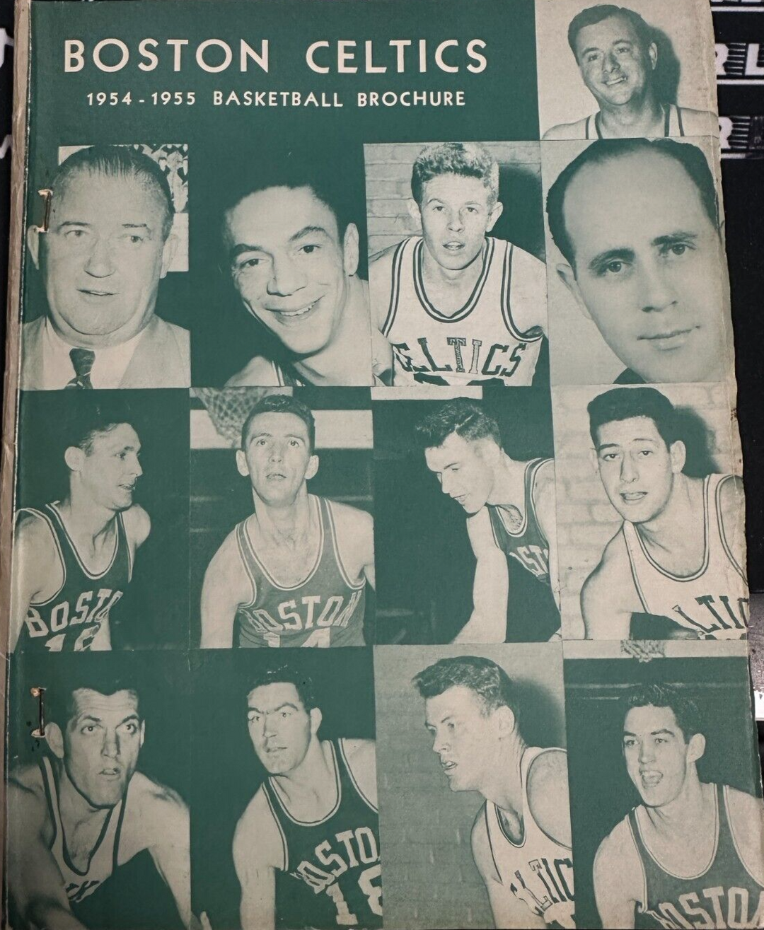 Vintage 1954-55 Boston Celtics Yearbook 1st Ever Yearbook Cousy Sharman Nichols