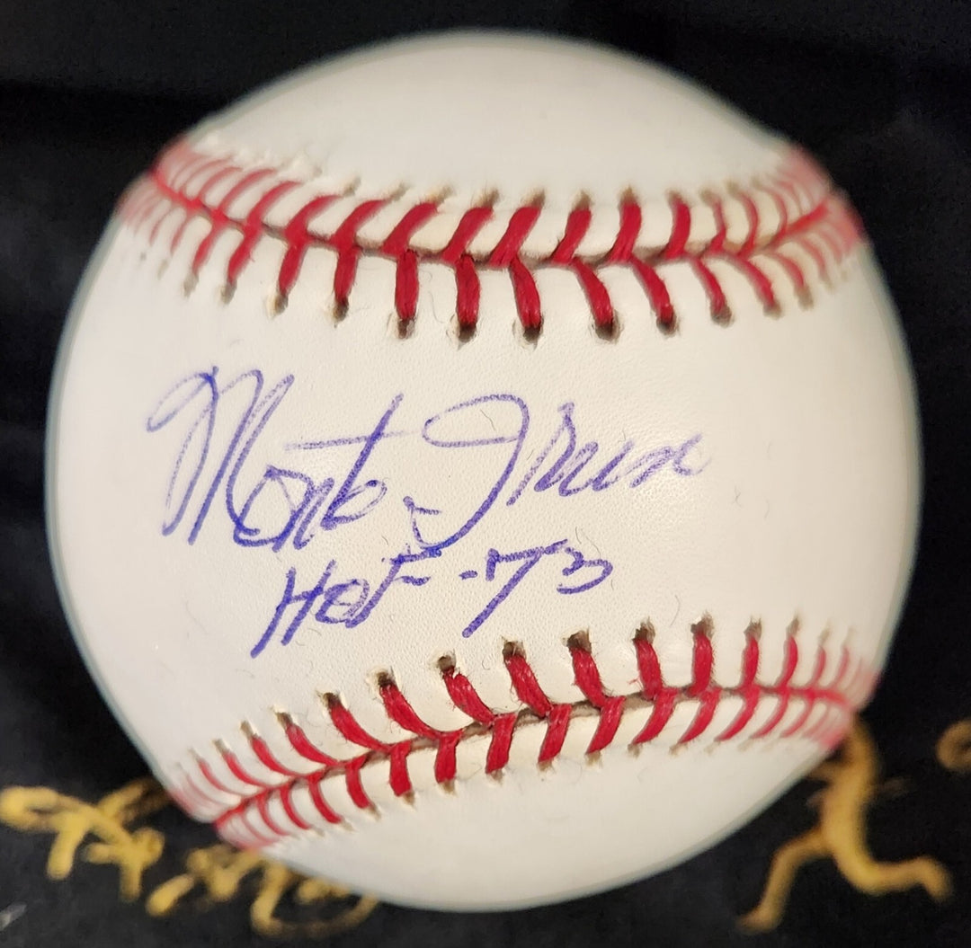 Monte Irvin Signed Inscribed Major League Baseball Reggie Jackson COA Giants HOF