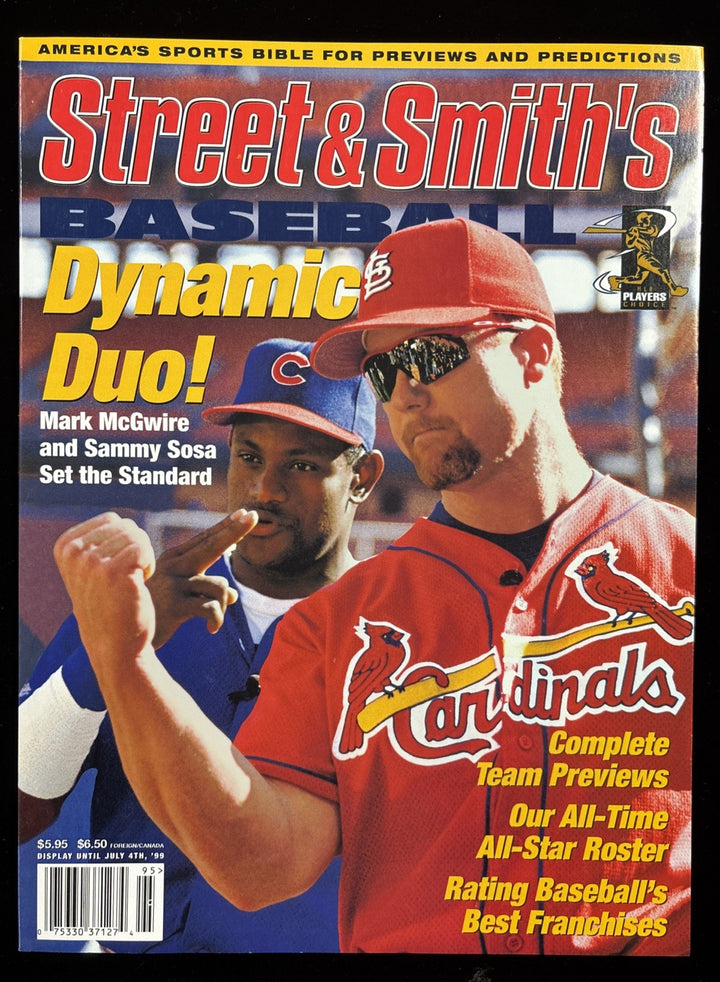1999 Street & Smith’s Baseball Magazine.  Mark McGwire / Sammy Sosa Cover