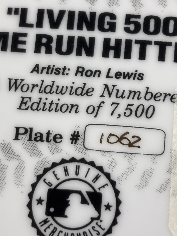 Sports Impressions Living 500 HR Hitters Commemorative Plate 1062/7500