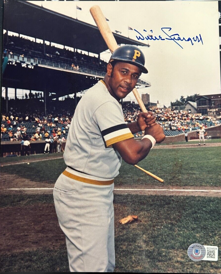 Willie Stargell Autographed Pittsburgh Pirates 8x10 Photo HOF BAS