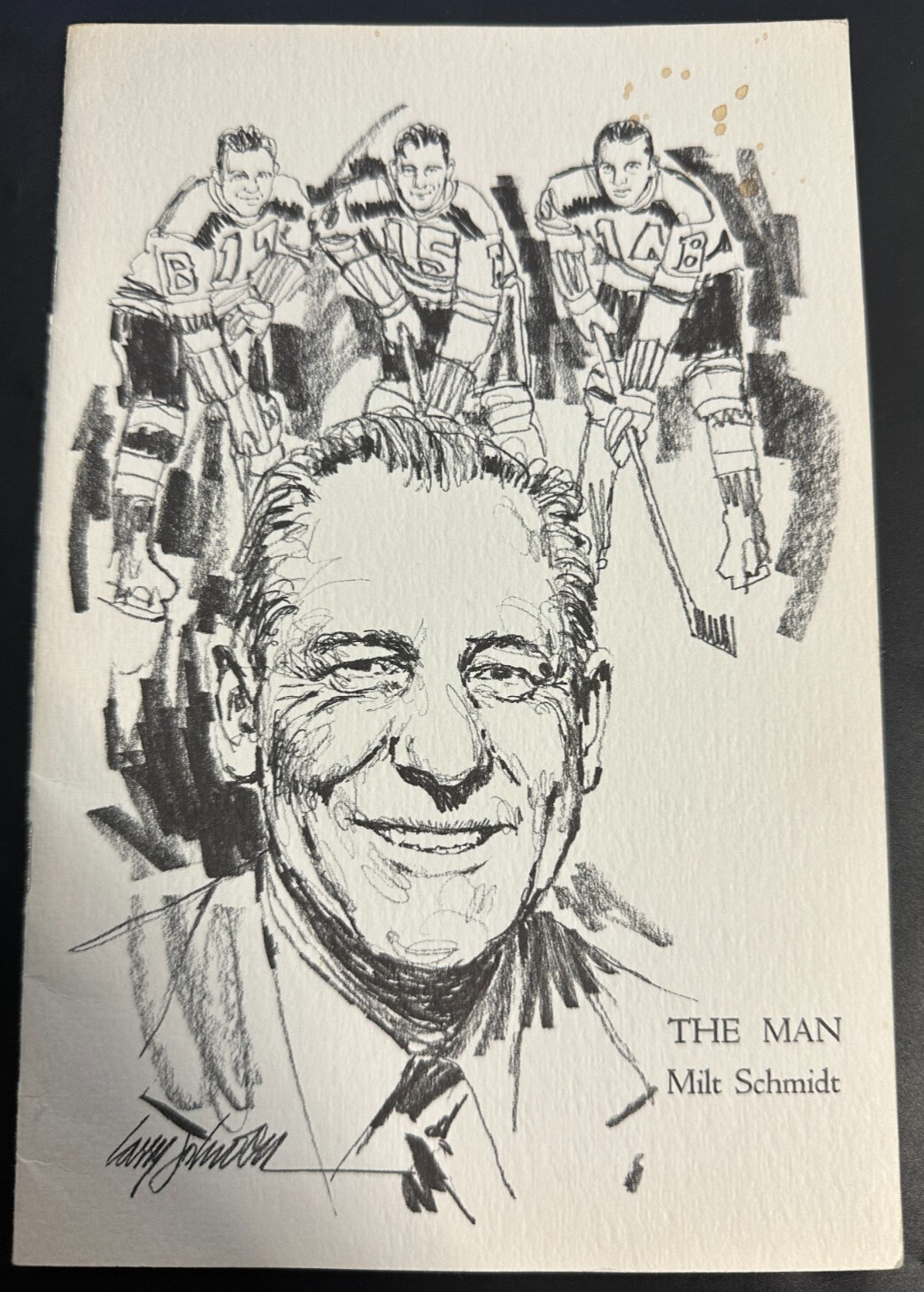 Eddie Shore & Milt Schmidt Signed Milt Schmidt Testimonial Dinner Program BAS