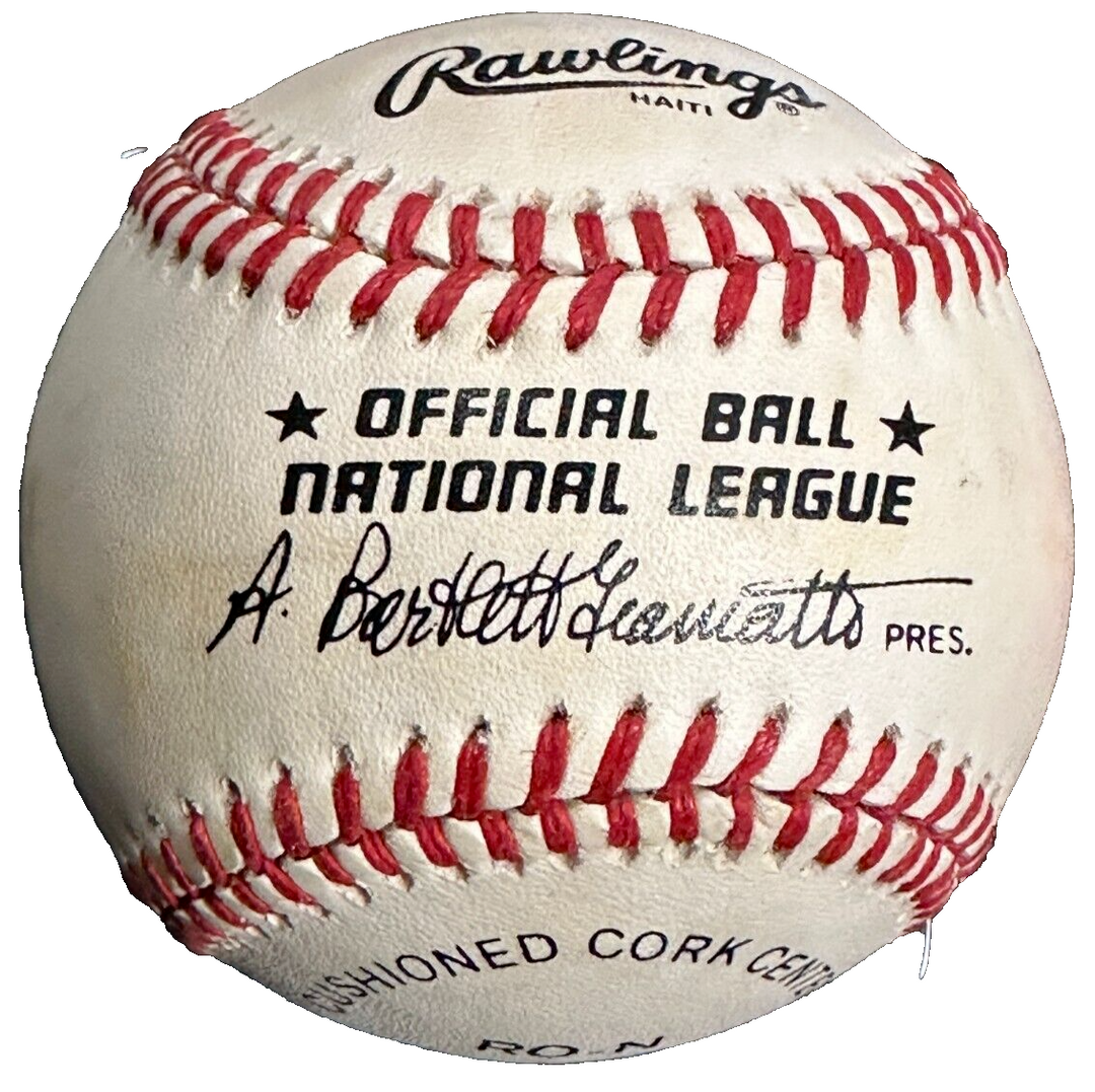 Don Drysdale Autographed Official National League Baseball HOF BAS Dodgers