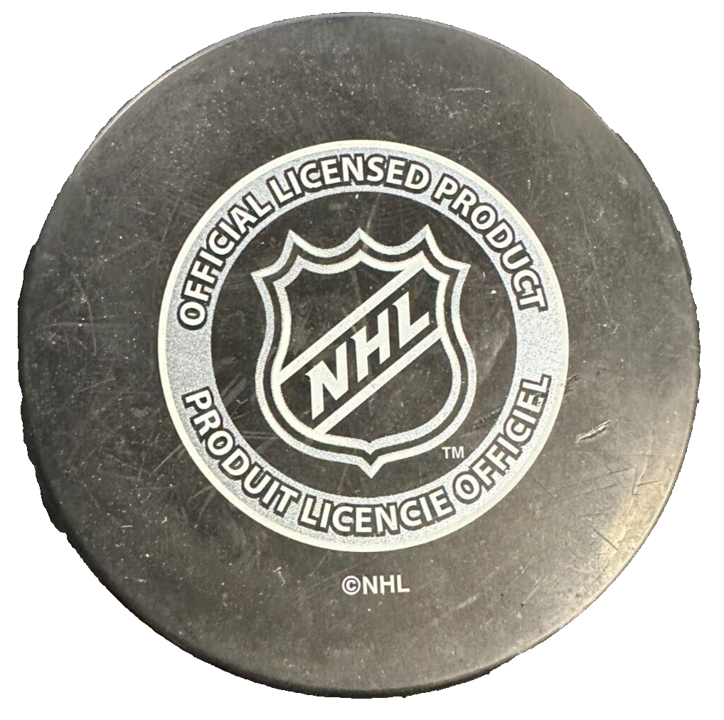 Brian Rolston Autographed Boston Bruins Hockey Puck NHL
