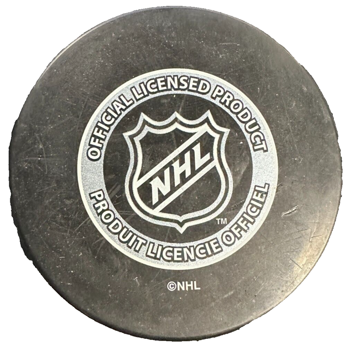 Brian Rolston Autographed Boston Bruins Hockey Puck NHL
