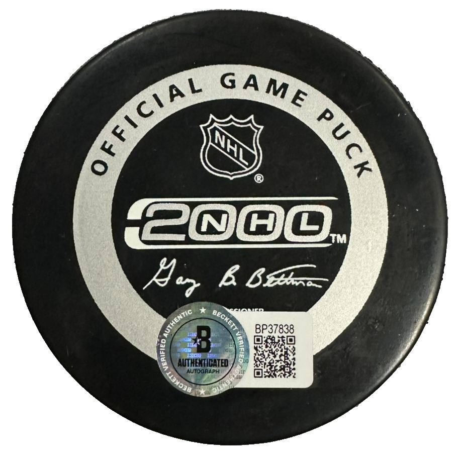 Ray Bourque Autographed Colorado Avalanche Official Game Puck BAS NHL