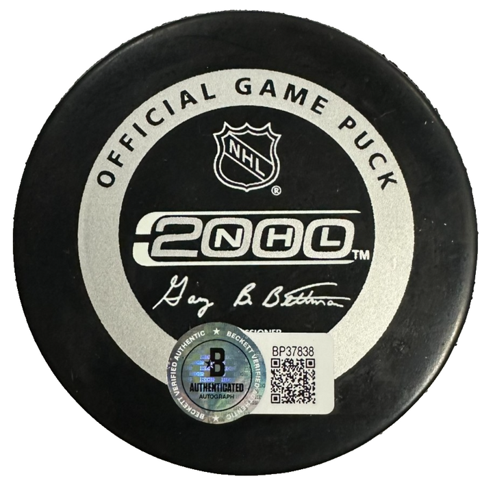 Ray Bourque Autographed Colorado Avalanche Official Game Puck BAS NHL