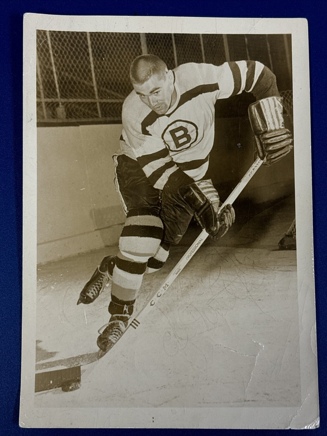 1960’s Ed Westfall Original Boston Bruins Team Photo 5x7