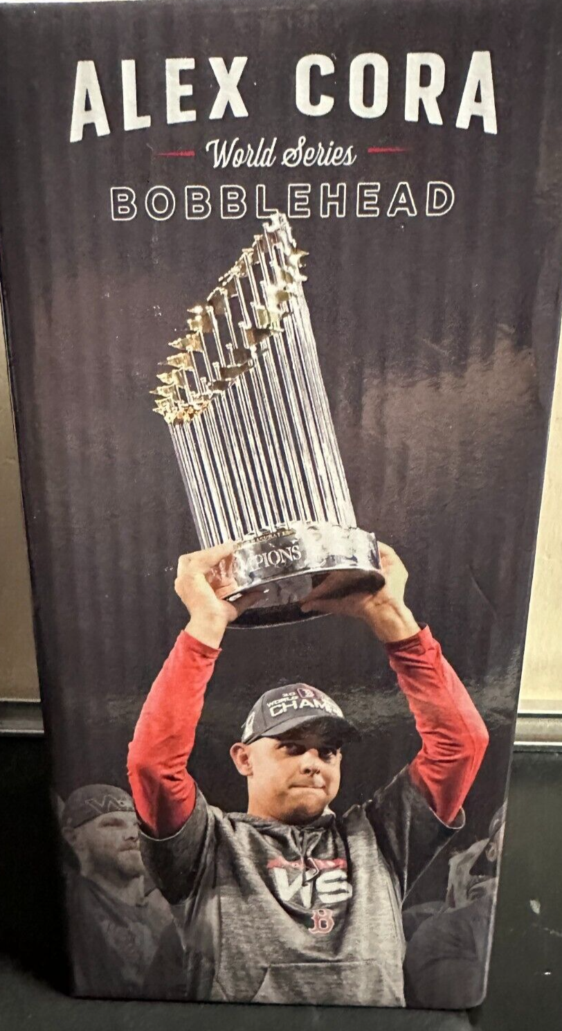 NIB Alex Cora 2018 World Series Bobble Head Boston Red Sox SGA