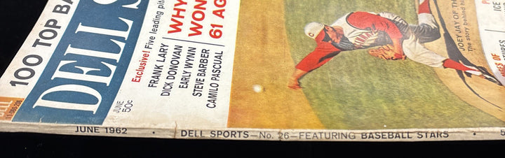 Free Shipping Dell Sports Magazine June 1962 Baseball Stars
