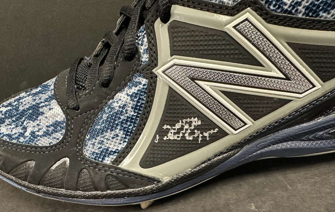 Dustin Pedroia Autographed New Balance Game Cleat Red Sox