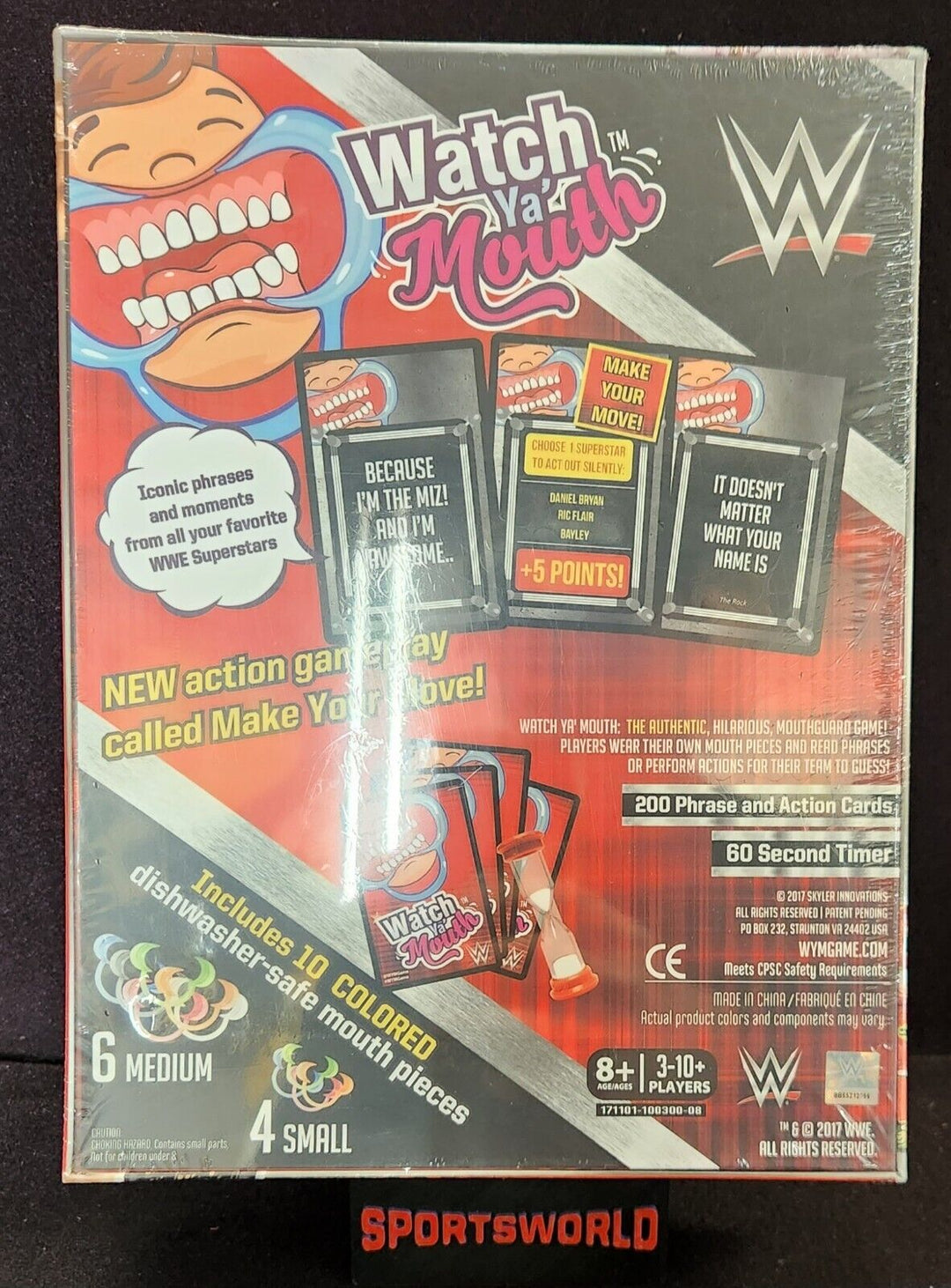 Watch Ya’ Mouth Game WWE EDITION Wrestling Party Gift WWF Rare Brand New Sealed!