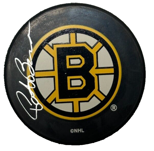 Pat Burns Autographed Boston Bruins Hockey Puck NHL