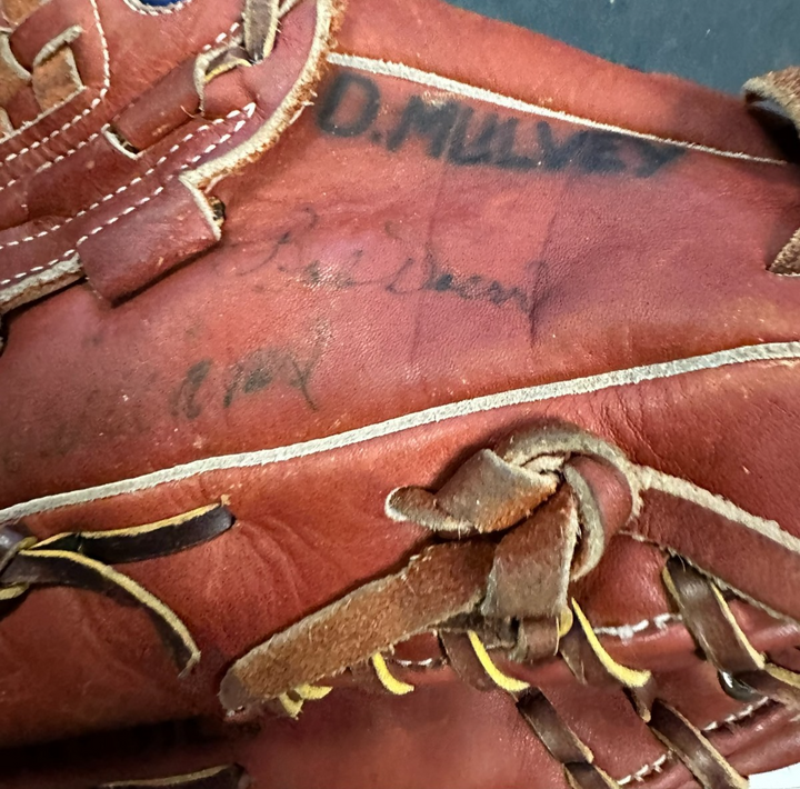 Ted Williams John Pesky & Bobby Doerr Autographed Spalding Baseball Glove HOF