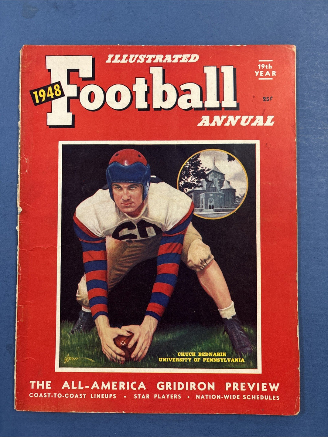 ILLUSTRATED FOOTBALL ANNUAL MAGAZINE 1948 (Vintage) Chuck Bednarik Univ Of Penn