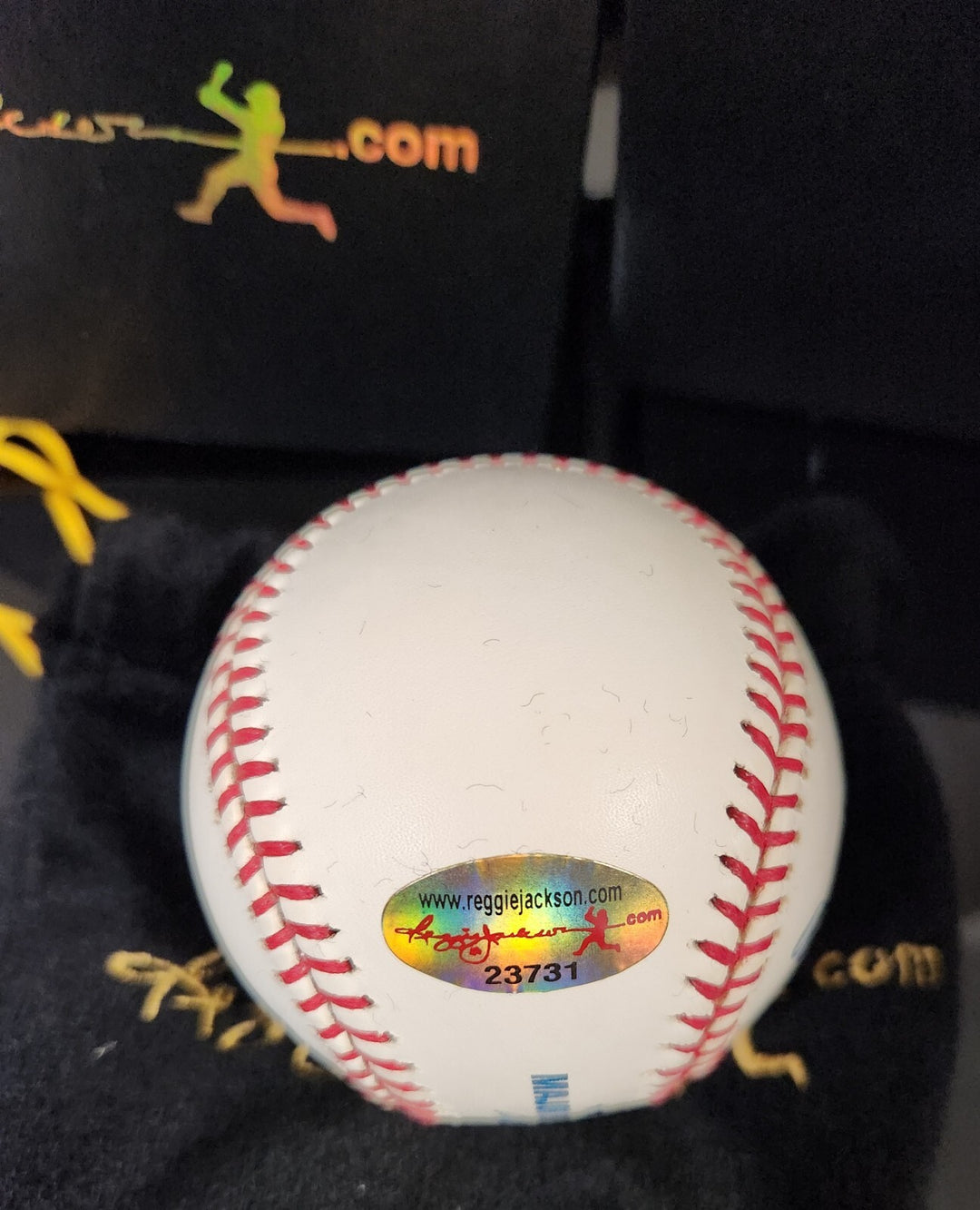 Monte Irvin Signed Inscribed Major League Baseball Reggie Jackson COA Giants HOF