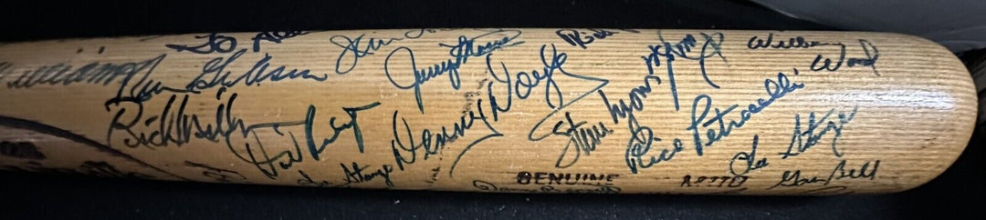 Boston Red Sox Autographed Bat Williams Yaz Tiant Remy Wood