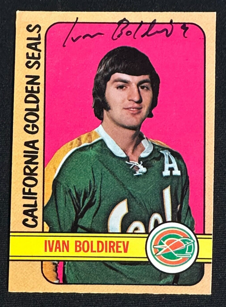 Ivan Boldirev Autographed 1972-73 O-PEE-CHEE Rookie Card RC #41 Golden Seals