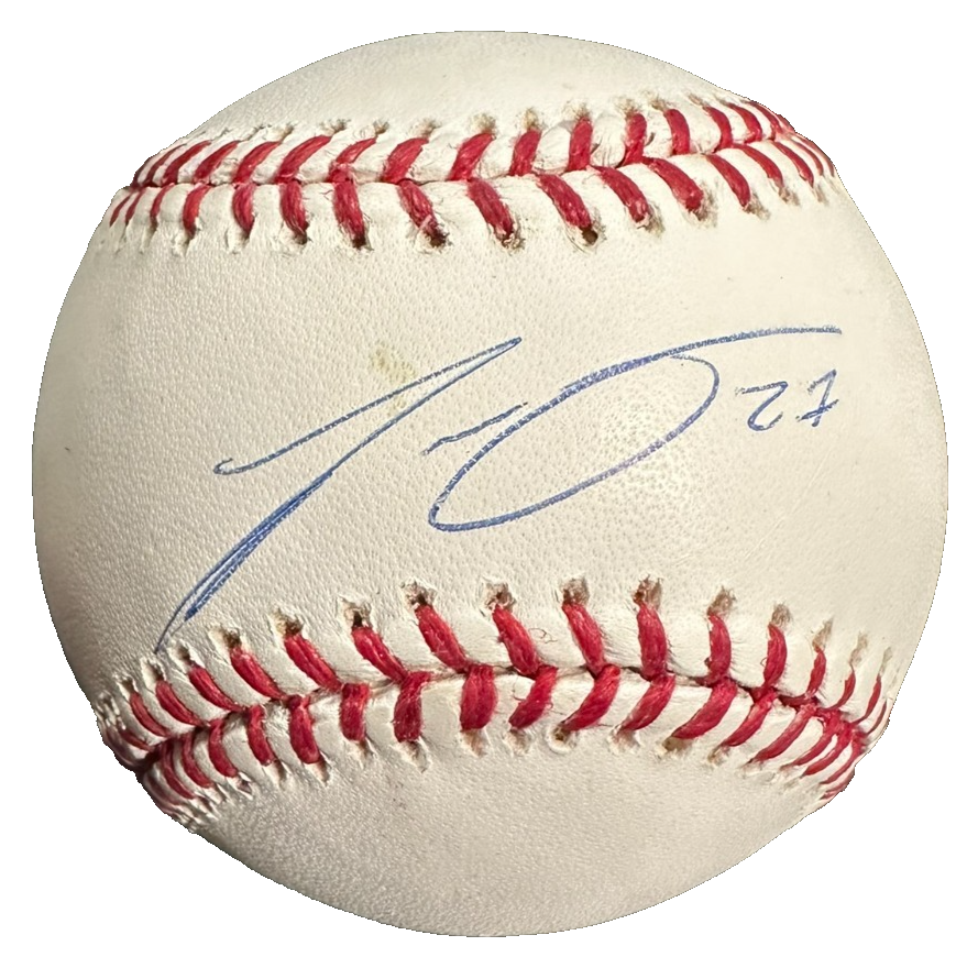 Carlos Gomez Autographed Major League Baseball MLB & Steiner Holograms Twins