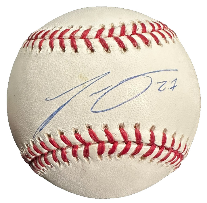 Carlos Gomez Autographed Major League Baseball MLB & Steiner Holograms Twins