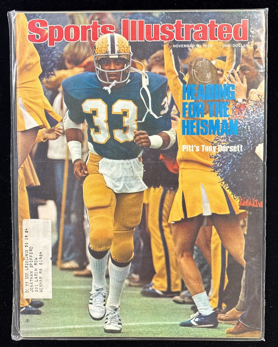 November 8 1976 Sports Illustrated Tony Dorsett First Cover Pittsburgh Panthers