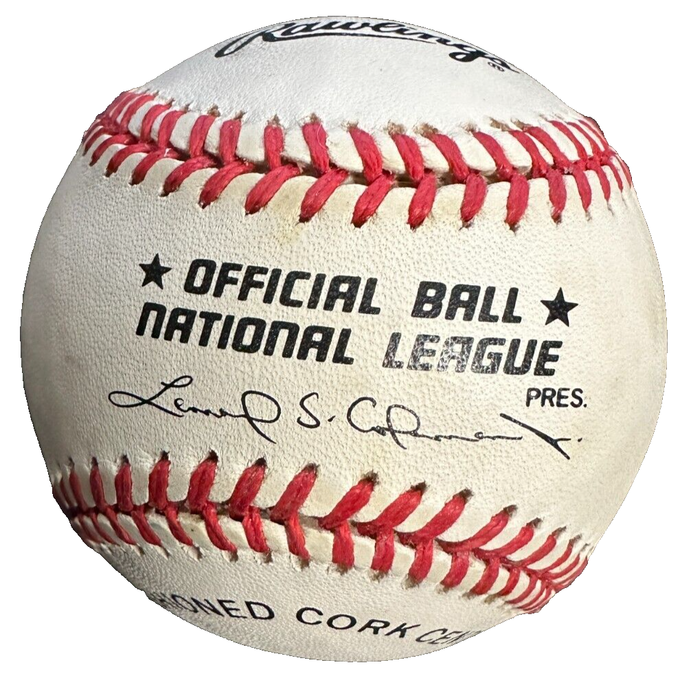 Phil Niekro Autographed ONL Baseball W/ Cooperstown Postmark & HOF 97 121/500
