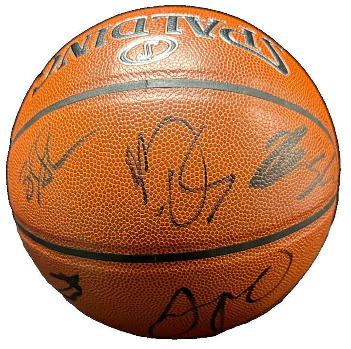 2018-19 Boston Celtics Team Autographed Baseball Tatum Brown Horford Smart BAS