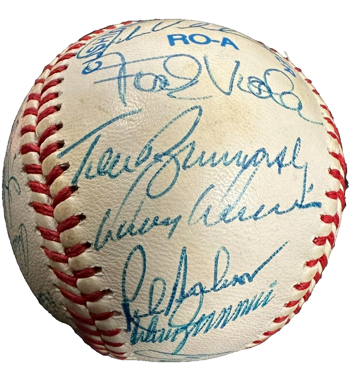 1992 Boston Red Sox Team Autographed Baseball Clemens Boggs Greenwell