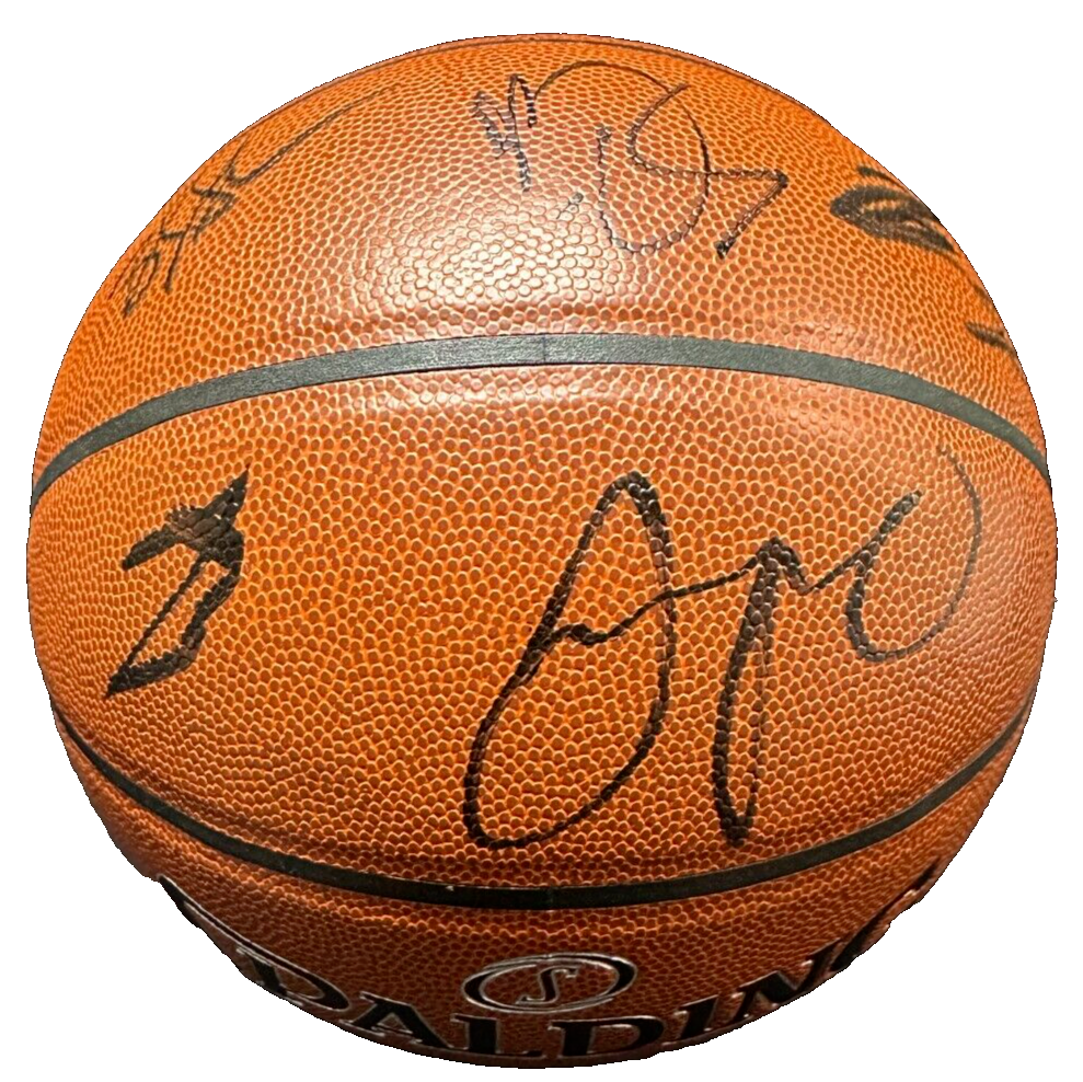 2018-19 Boston Celtics Team Autographed Baseball Tatum Brown Horford Smart BAS