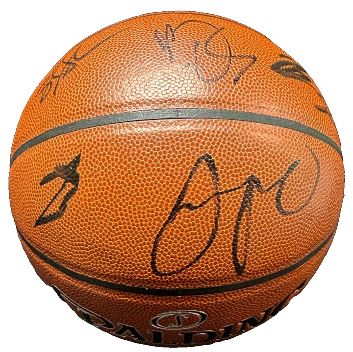 2018-19 Boston Celtics Team Autographed Baseball Tatum Brown Horford Smart BAS