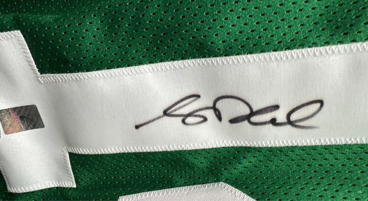 Sam Darnold Autographed New York Jets Custom Jersey Leaf Authentic NFL