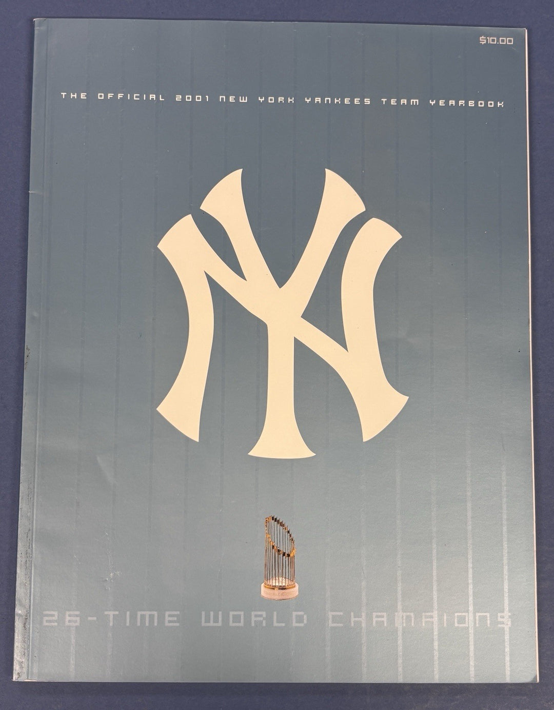 2001 52nd Annual New York Yankees Yearbook 26 Time World Champions
