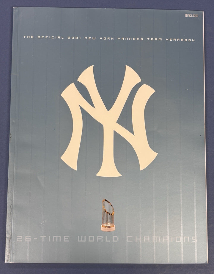 2001 52nd Annual New York Yankees Yearbook 26 Time World Champions