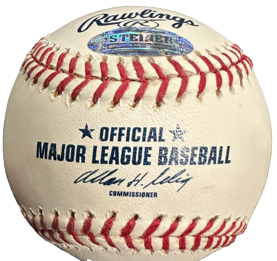 Carlos Gomez Autographed Major League Baseball MLB & Steiner Holograms Twins