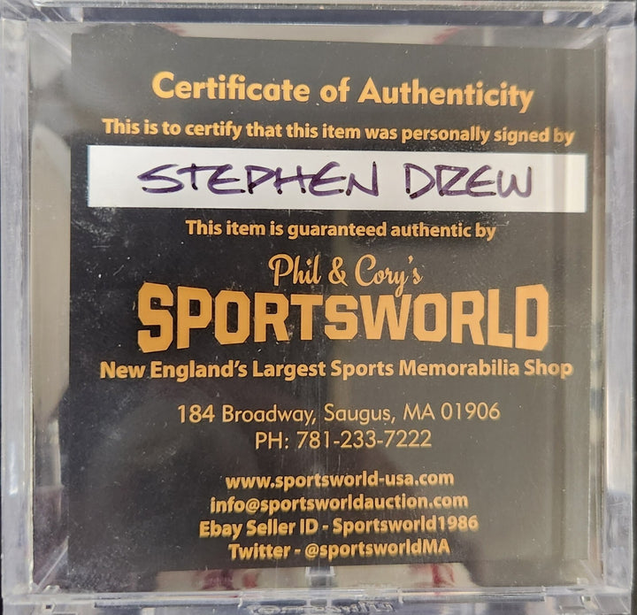 Stephen Drew Major League Baseball Diamondbacks Red Sox Nationals MLB COA