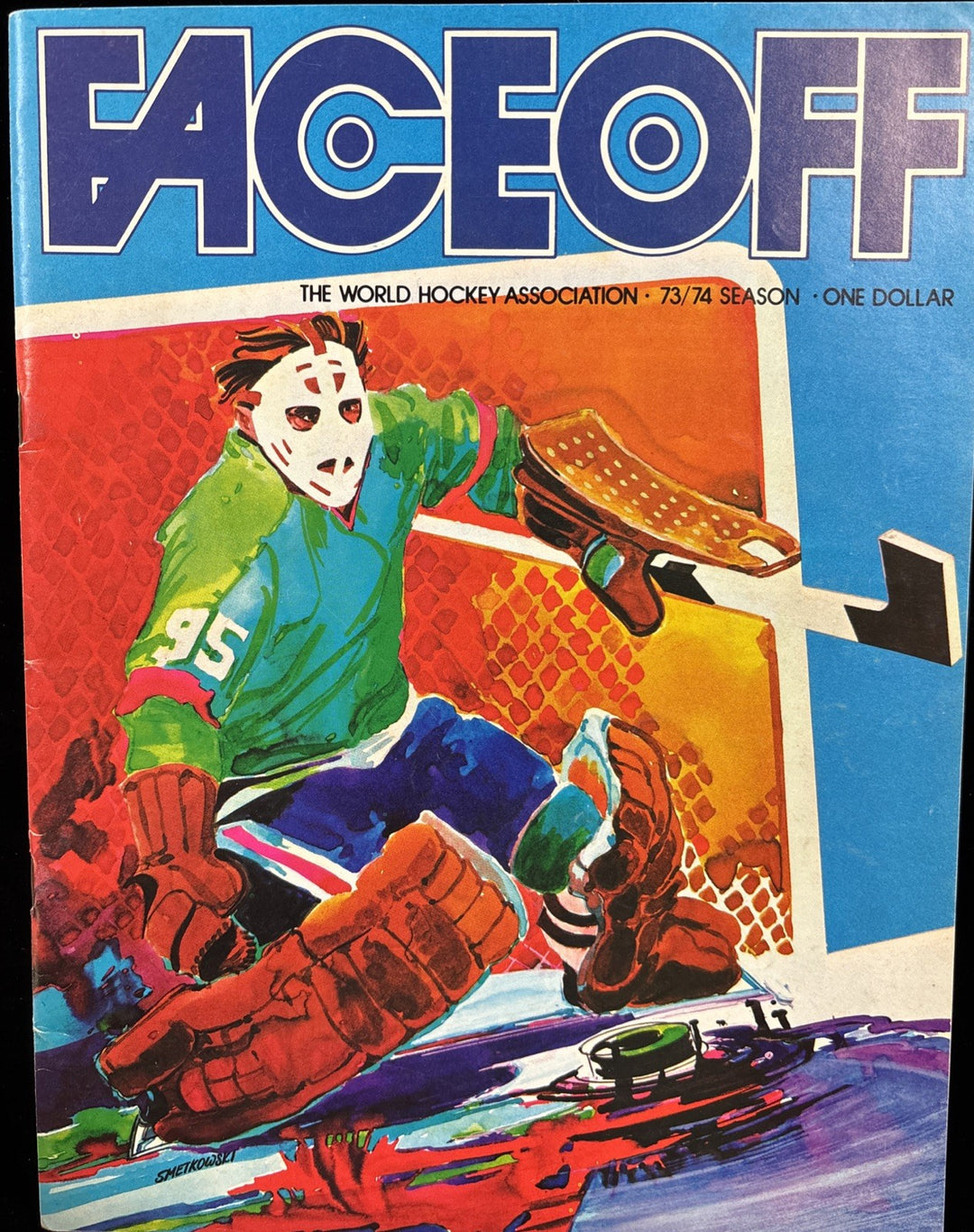 1973/1974 NE Whalers Vs Houston Aeros WHA Program